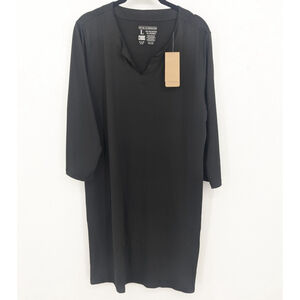 Lightbare Dress Womens Large Black UPF 50+‎ UV Protection Pockets Performance